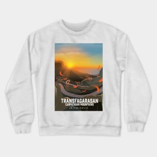 Transfagarasan Romania Travel poster Crewneck Sweatshirt